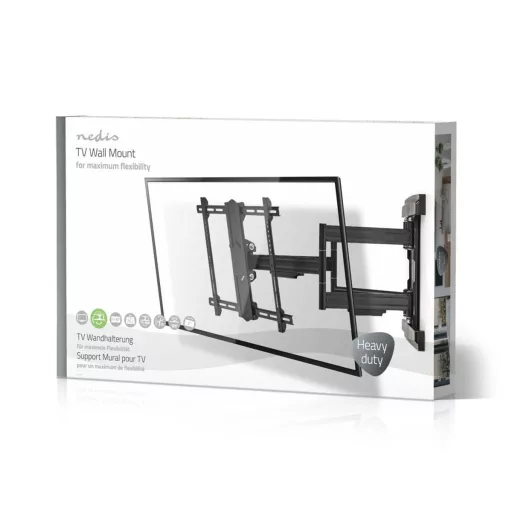 Nedis TVWM6551BK asztali TV konzol 2,03 M (80") Fali Fekete
