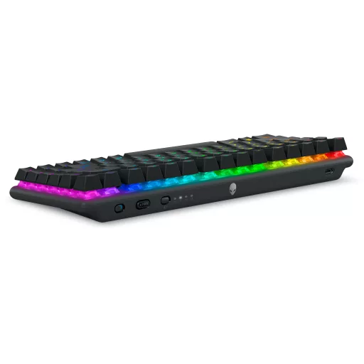 Alienware Pro Wireless Gaming Keyboard billentyűzet Játék USB + RF Wireless + Bluetooth Fekete