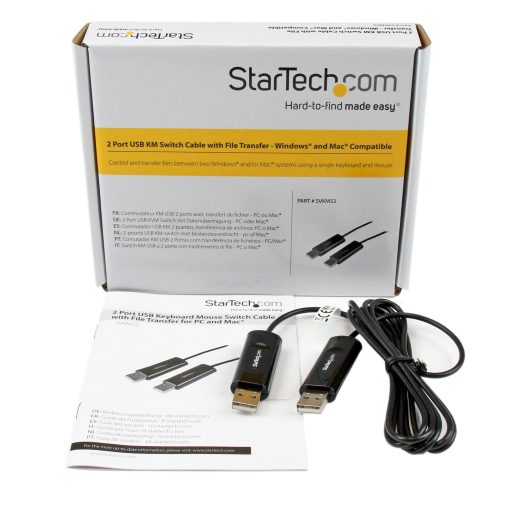 StarTech.com SVKMS2 KVM kábel Fekete 1,8 M