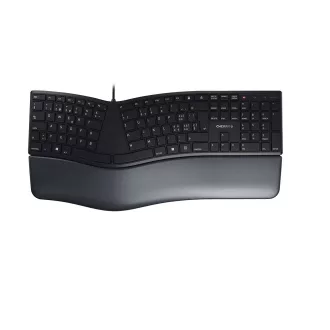   CHERRY KC 4500 ERGO billentyűzet Irodai USB QWERTZ Svájc Fekete