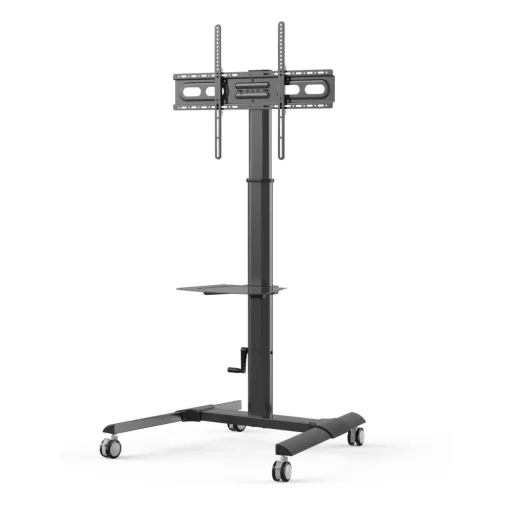 Techly ICA-TR228 multimédia állvány és gurulóállvány Fekete Lapos panel Gurulós multimédia állvány