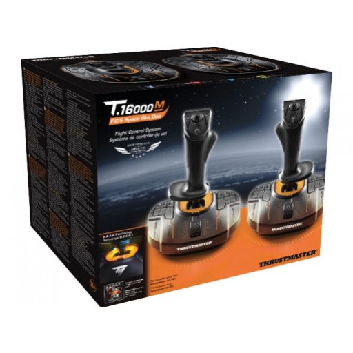 Thrustmaster T.16000M FCS SPACE SIM DUO Fekete, Narancssárga USB Joystick Analóg/digitális PC