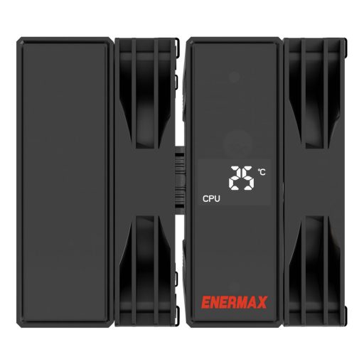 Enermax ETS-TD60D számítógépes hűtőrendszer Processzor Hűtő 12 cm Fekete