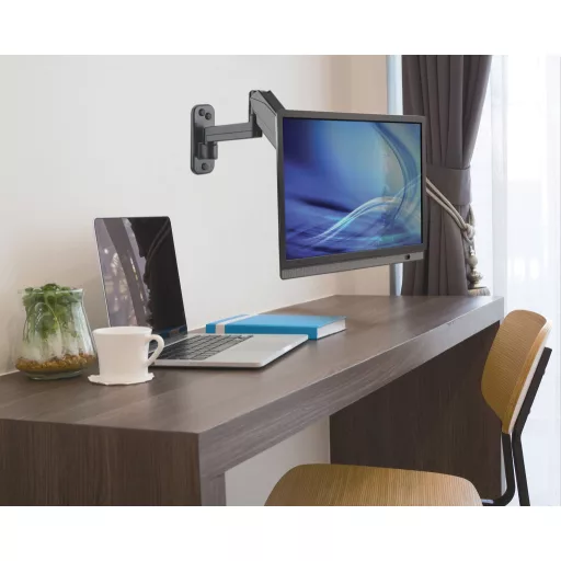 Manhattan 461610 asztali TV konzol 81,3 cm (32") Fali Fekete