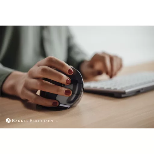 BakkerElkhuizen Evoluent D Small Wireless egér Irodai Jobbkezes Vezeték nélküli RF Lézer 3200 DPI