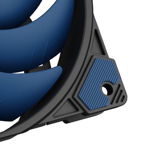 Akasa ALUCIA SC Számítógép ház, Processzor Ventilátor 14 cm Fekete, Kék 1 db