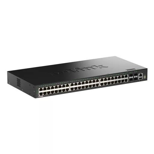 D-Link DGS-1530-52/E hálózati kapcsoló Vezérelt L2 Gigabit Ethernet (10/100/1000) Fekete