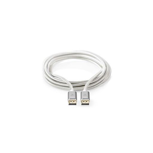 Nedis CCTB37014AL20 DisplayPort kábel 2 M Ezüst