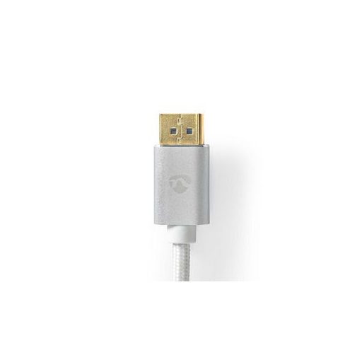 Nedis CCTB37014AL20 DisplayPort kábel 2 M Ezüst