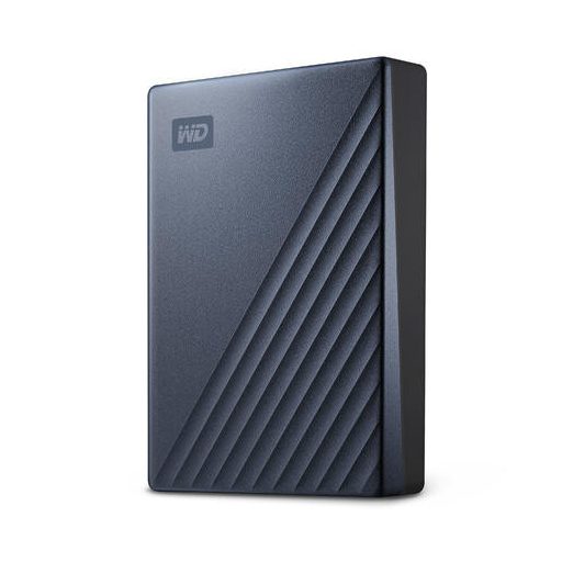 Western Digital WDBFTM0040BBL-WESN külső merevlemez 4 TB USB C-típus 3.2 Gen 1 (3.1 Gen 1) Fekete, Kék
