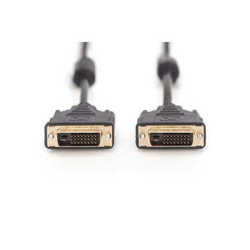 Digitus AK-320101-050-S DVI kábel 5 M DVI-D Fekete