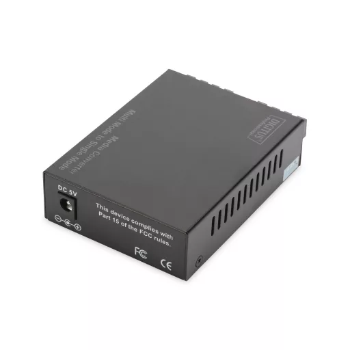 Digitus DN-82024 hálózati média konverter 100 Mbit/s 1310 nm Multi-mode, Single-mode Fekete