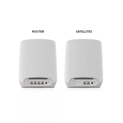 NETGEAR Orbi RBK763S Háromsávos (2,4 GHz / 5 GHz / 5 GHz) Wi-Fi 6 (802.11ax) Fehér 7 Belső