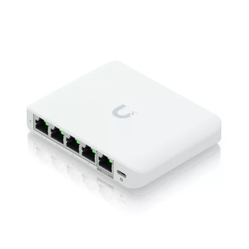 Ubiquiti UniFi Flex Mini 2.5G Vezérelt 2.5G Ethernet (100/1000/2500) Ethernet-áramellátás (PoE) támogatása Asztali Fehér
