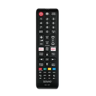   Savio RC-07 do TV Samsung távirányító Vezeték nélküli infravörös TV, TV tuner Nyomógombok