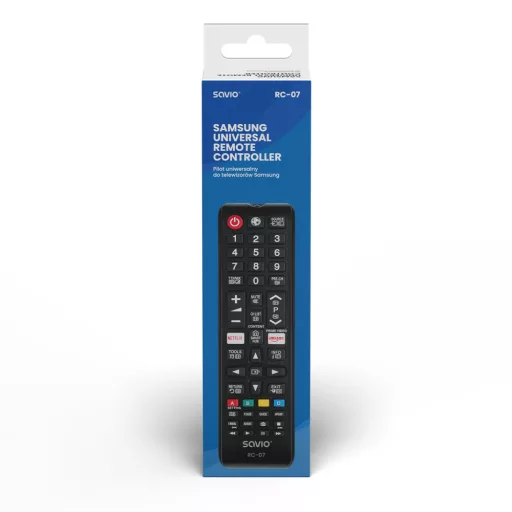 Savio RC-07 do TV Samsung távirányító Vezeték nélküli infravörös TV, TV tuner Nyomógombok