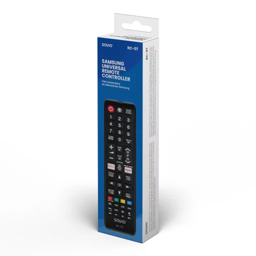 Savio RC-07 do TV Samsung távirányító Vezeték nélküli infravörös TV, TV tuner Nyomógombok