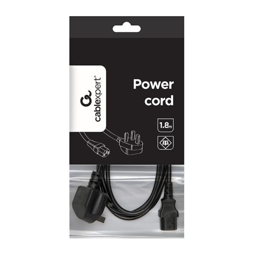 Gembird PC-187 tápkábel Fekete 1,8 M C13 csatlakozó 3-tűs