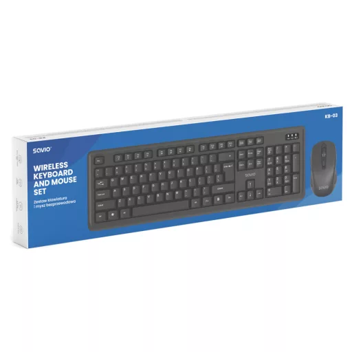 Savio KB-04 billentyűzet Otthoni/irodai USB QWERTY Angol nemzetközi Fekete