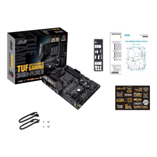 ASUS TUF GAMING B450-PLUS II AMD B450 AM4 foglalat ATX
