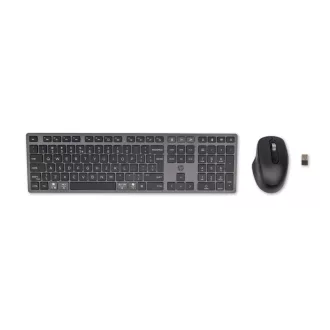   HP 720 Multi-Device Rechargeable Wireless Keyboard and Mouse Combo billentyűzet Egér mellékelve Otthoni USB + Bluetooth QWERTY Angol Fekete
