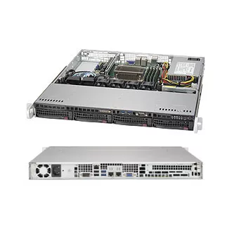 Supermicro SuperChassis 813MFTQC-350CB2 Rack Fekete 350 W