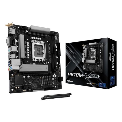 Asrock H810M-X WiFi Intel H810 LGA 1851 (Socket V1) Micro ATX