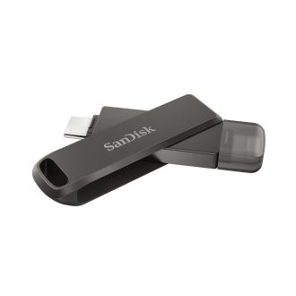   SanDisk iXpand USB flash meghajtó 256 GB USB Type-C / Lightning 3.2 Gen 1 (3.1 Gen 1) Fekete