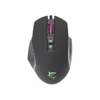   White Shark GARETH Black egér Játék Kétkezes USB A típus Optikai 6400 DPI