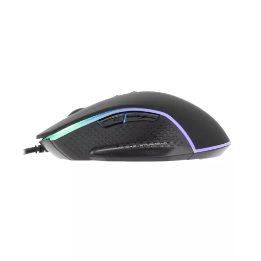White Shark GARETH Black egér Játék Kétkezes USB A típus Optikai 6400 DPI