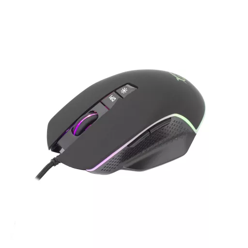 White Shark GARETH Black egér Játék Kétkezes USB A típus Optikai 6400 DPI