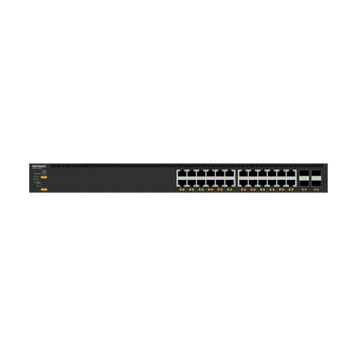 NETGEAR M4350-24X4V Vezérelt L3 10G Ethernet (100/1000/10000) Ethernet-áramellátás (PoE) támogatása 1U Fekete