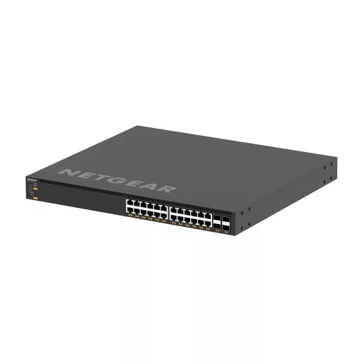 NETGEAR M4350-24X4V Vezérelt L3 10G Ethernet (100/1000/10000) Ethernet-áramellátás (PoE) támogatása 1U Fekete