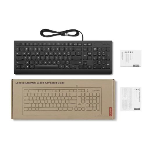 Lenovo 4Y41R64647 billentyűzet Otthoni/irodai USB Német Fekete