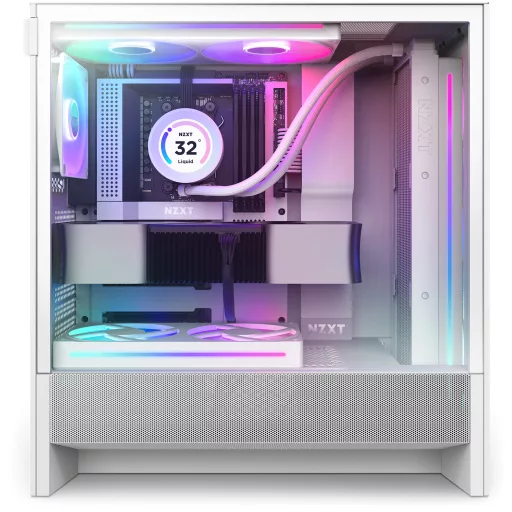 NZXT H5 Flow RGB Midi Tower Fehér