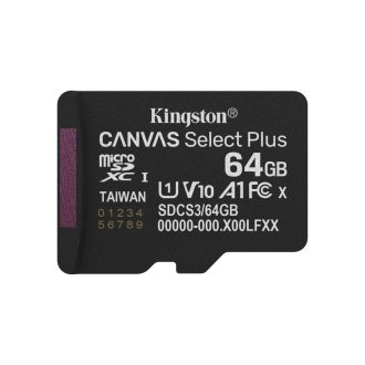   Kingston Technology Canvas Select Plus Gen3 64 GB MicroSDXC UHS-I Class 10