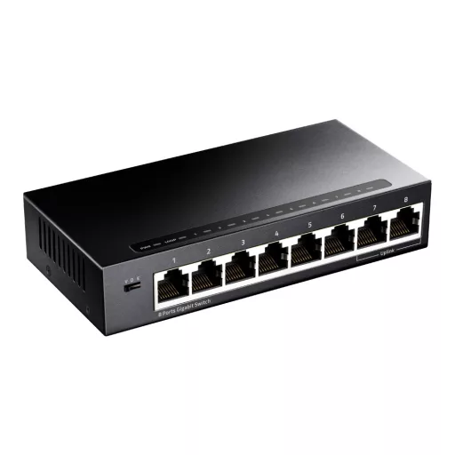 Cudy GS108 hálózati kapcsoló Gigabit Ethernet (10/100/1000) Fekete