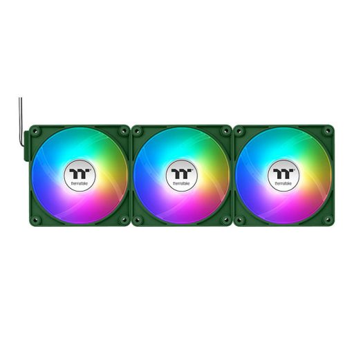 Thermaltake CT120 EX ARGB Számítógép ház Hűtő 12 cm Zöld