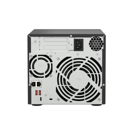 QNAP TS-473A + QSW-1105-5T Bundle Pack NAS Tower Ryzen Embedded V1500B 8 GB DDR4 0 TB QNAP Turbo System Fekete