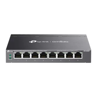   TP-Link Omada DS108GP hálózati kapcsoló Beállítást nem igénylő (unmanaged) Gigabit Ethernet (10/100/1000) Ethernet-áramellátás (PoE) támogatása Fekete