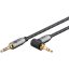 Goobay 65278 audio kábel 1 M 3.5mm TRS Fekete, Ezüst