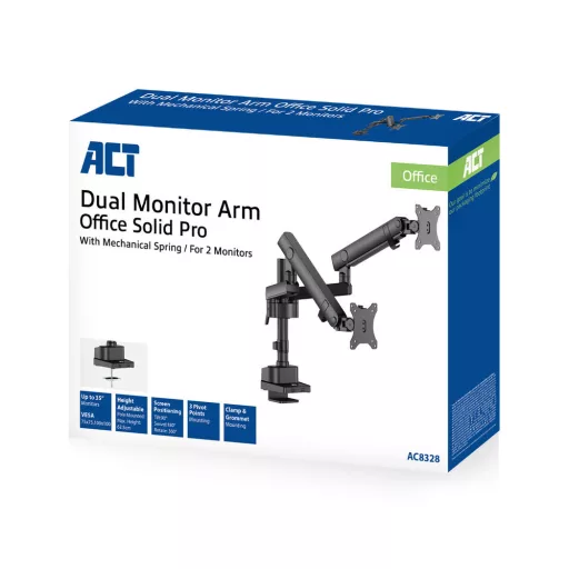 ACT AC8328 asztali TV konzol 81,3 cm (32") Fekete