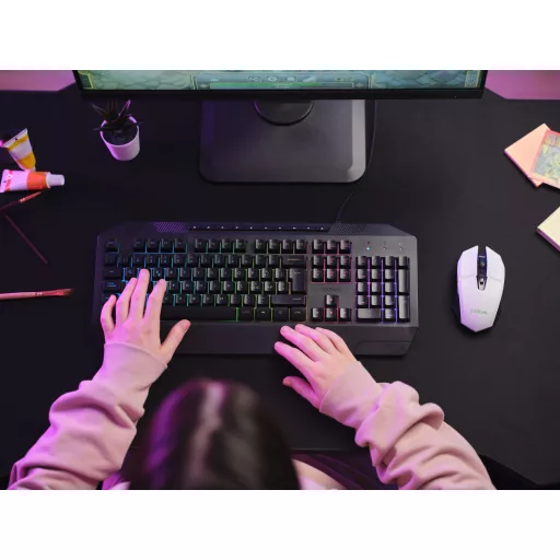 Trust GXT 110 FELOX egér Játék Jobbkezes Vezeték nélküli RF Optikai 4800 DPI