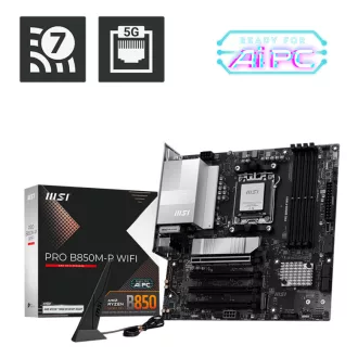 MSI PRO B850M-P WIFI AMD B850 Socket AM5 Micro ATX