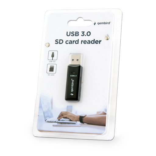 Gembird UHB-CR3-01 kártyaolvasó USB Fekete