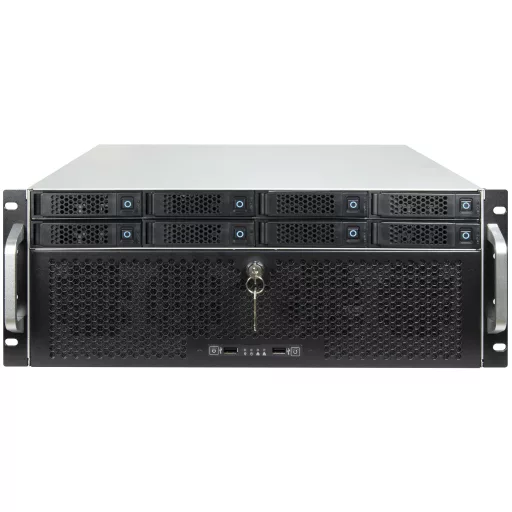 Inter-Tech 4U-4708 Rack Fekete