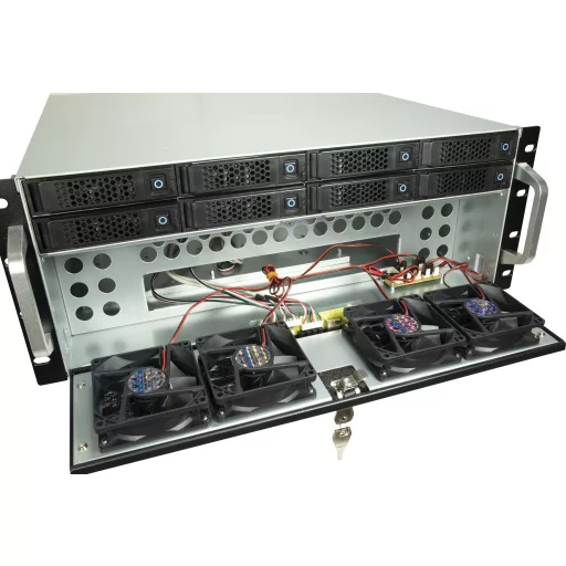 Inter-Tech 4U-4708 Rack Fekete