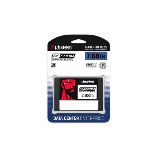 Kingston Technology DC600M 7,68 TB 2.5" Serial ATA III 3D TLC NAND