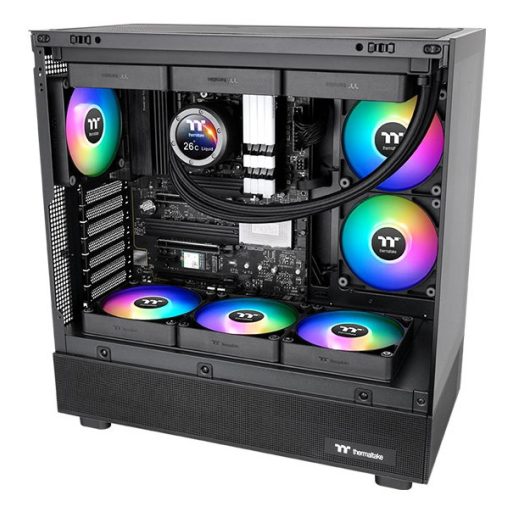 Thermaltake CT120 Reverse ARGB 12 cm Fekete 2 db