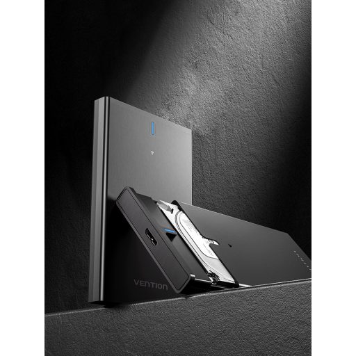 Vention KPAB0 tárolóegység burkolat HDD ház Fekete 2.5"